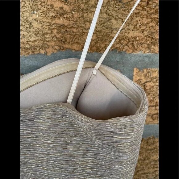 MAX & CLEO Rebecca' Ruched Metallic Dress 4 - Picture 9 of 14